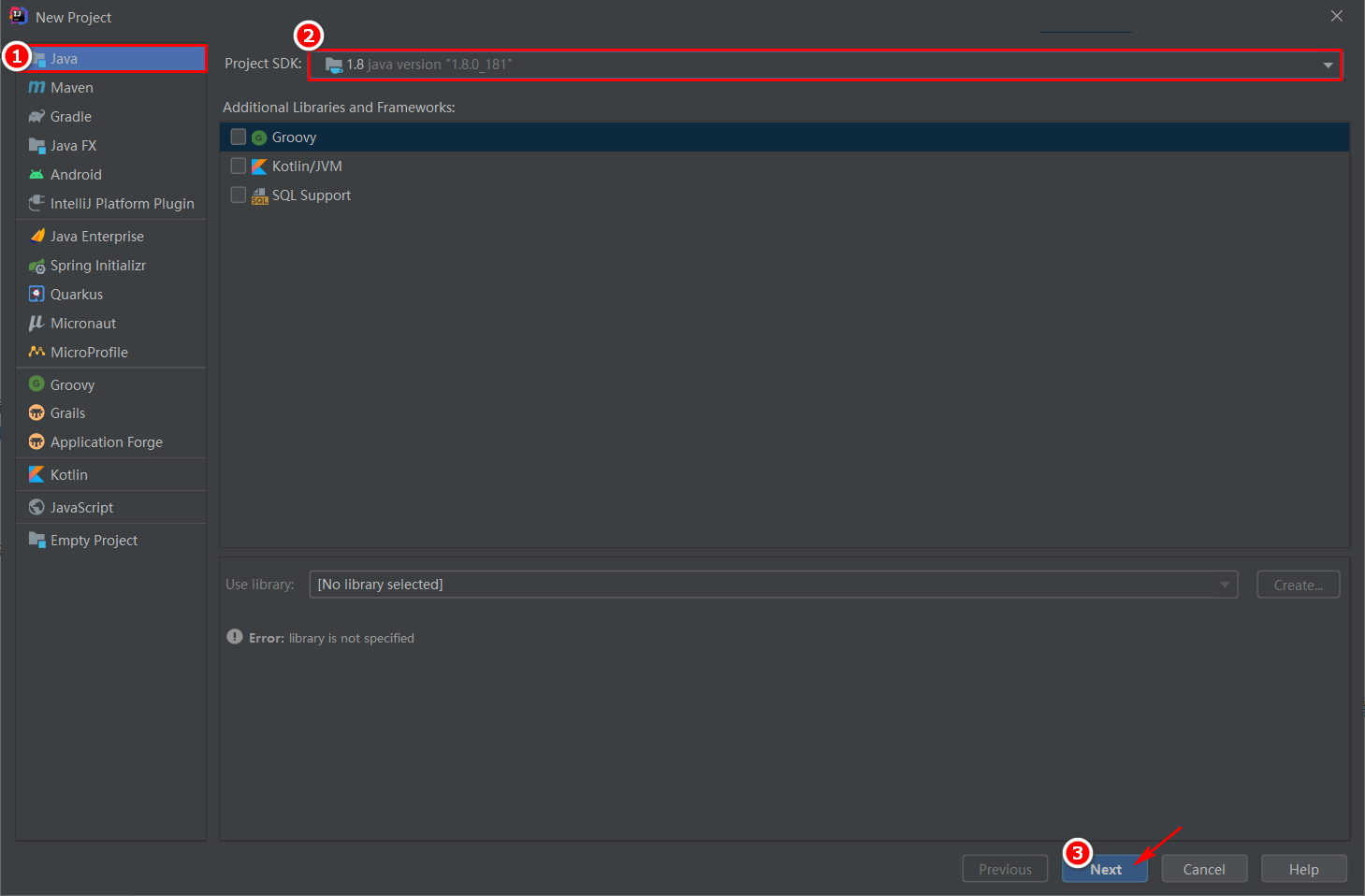 新建一个普通的Java项目